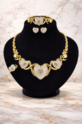 Élité XO Big Heart Jewelry Set – 18K Gold Plated Luxury Bridal Collection