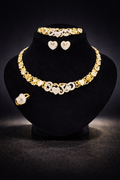 Elite Love Your Heart Diamond Jewelry Set – 18K Gold Plated Luxury Collection